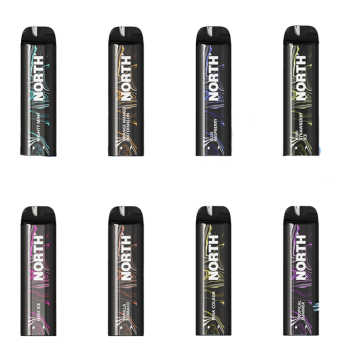 NORTH RECHARGEABLE DISPOSABLE VAPE 10ML 5% NIC 5000 PUFFS 10CT/BOX